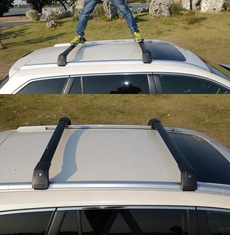 Pair Roof Rack Cross Bar Luggage Carrier For Hyundai Santa Fe Sport 2013-2018 - Image 2 of 4