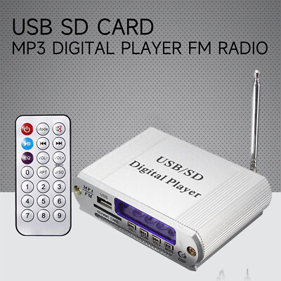 USB SD Card MP3 Digital Player FM Radio Remote Control LED Display Headphone 1oQ