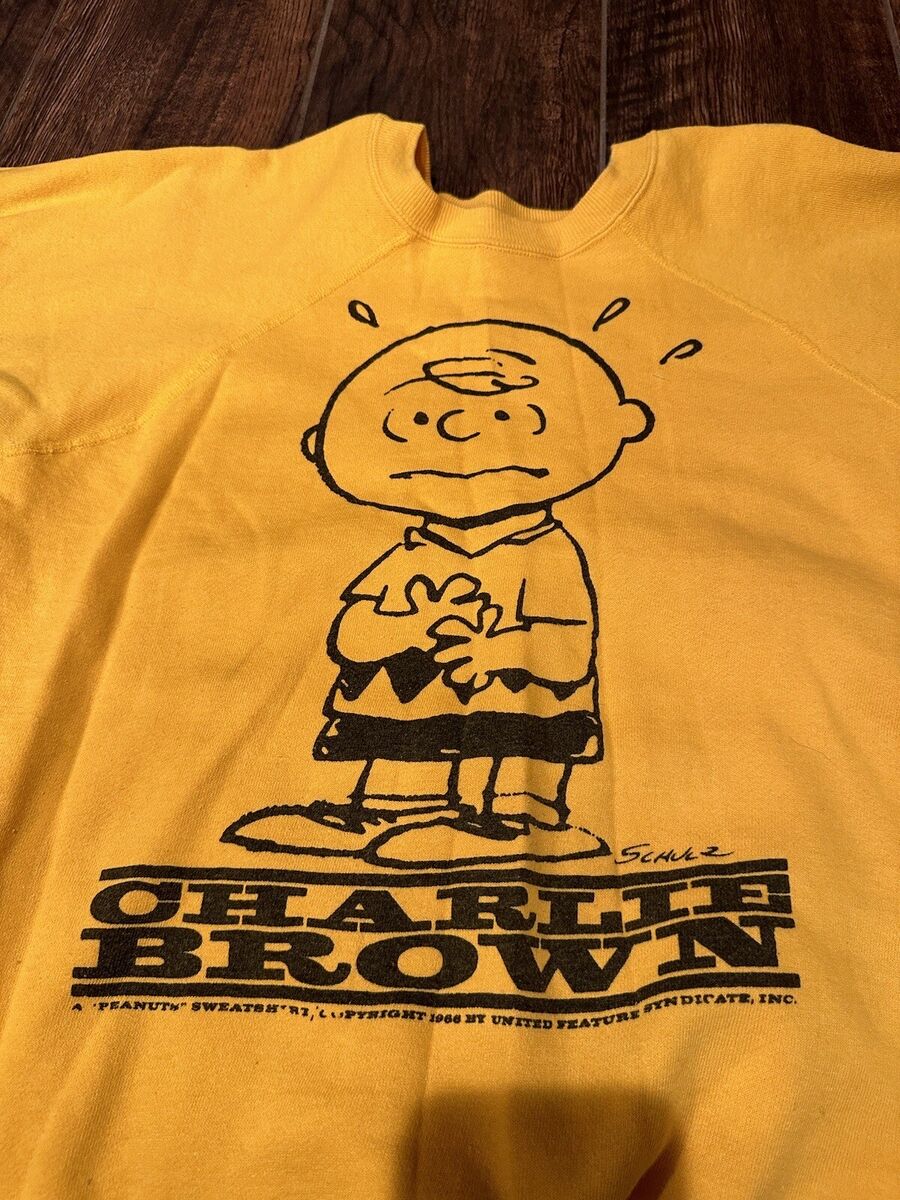 Vintage 1960's CHARLIE BROWN Peanuts Mayo Spruce Crewneck Vintage 1960's CHARLIE BROWN Peanuts Mayo Spruce Crewneck