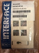 NEW PACKAGED Nordx/CDT AX101436 4 Port Interface Wall Plate Almond 5 Pack (B436)