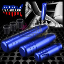 Universal Shift Knob Chrome Blue Aluminum Manual Stick Lever Stick Shifter Jdm Universal Shift Knob Chrome Blue Aluminum Manual Stick Lever Stick Shifter Jdm