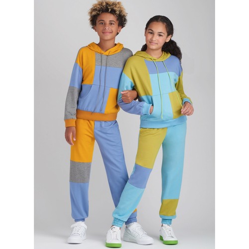 Simplicity SEWING PATTERN S9695 Girls & Boys Hoodie & Jogger Set Ages 8-16 - Picture 2 of 7