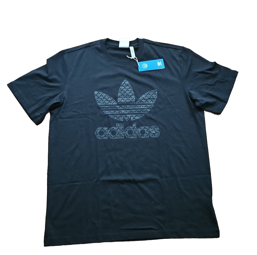 ADIDAS AUTHENTIC MONO TEE 100% COTTON BLACK NEW SMALL | eBay