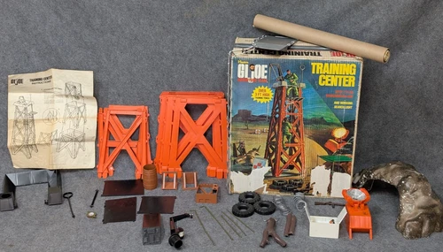 Vintage Hasbro GI Joe Adventure Team Training Center Tower With Box & Enviro Mat