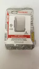 Hubbell TayMac MM110G 1-Gang Rectangle Plastic Weatherproof Electrical Box Cover