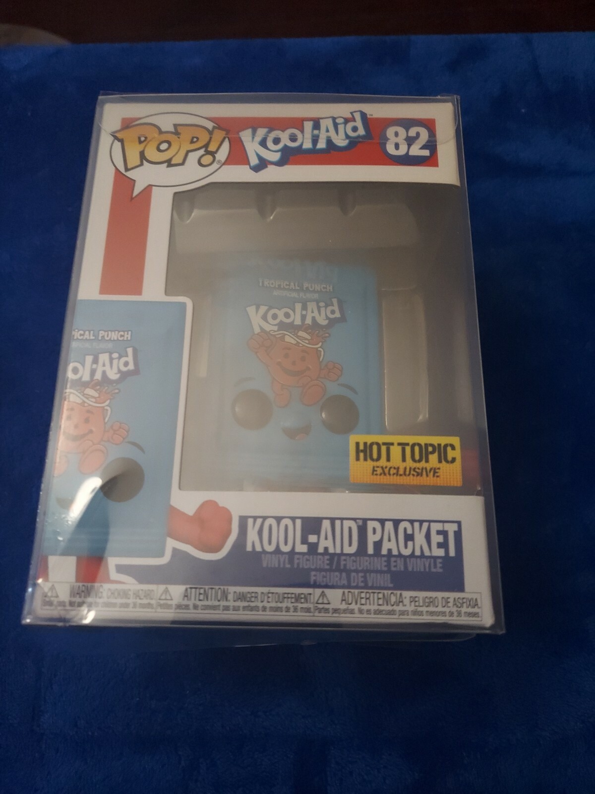 Funko Pop! Kool-Aid Packet Tropical Punch Blue Hot Topic Exclusive In Protector