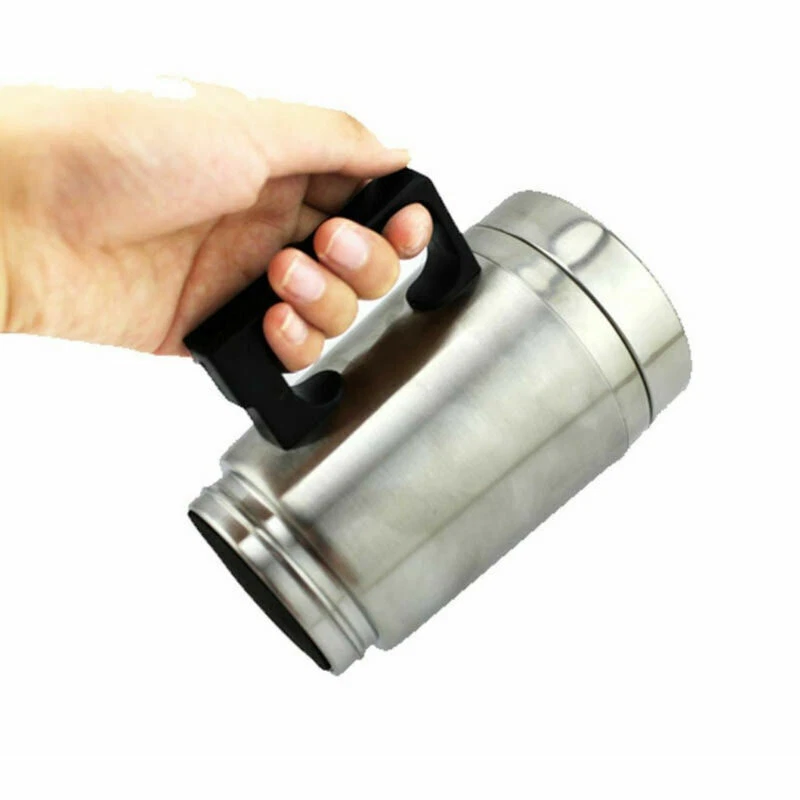 Cafetera portátil para automóvil 12 V tetera termo calefacción taza de acero inoxidable nueva Foto 3 de 4