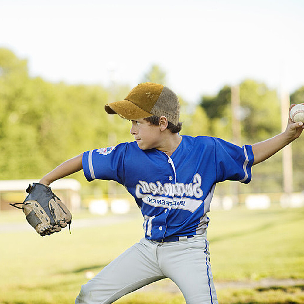 PONY Criss Cross Hat Trucker Cappello a Rete Traspirante Alta Coda di Cavallo Berretto da Baseball per Donna