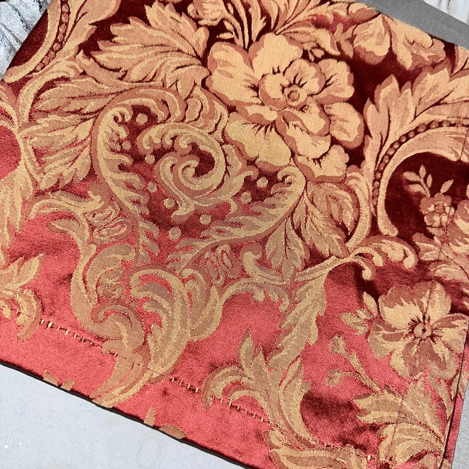 Servilletas de cena vintage Waterford oro rojo rubí Brianne 20 X 20 Foto 4 de 4