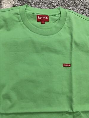 Supreme Small Box Logo TShirt Bright Green Sz Medium NWTS | eBay