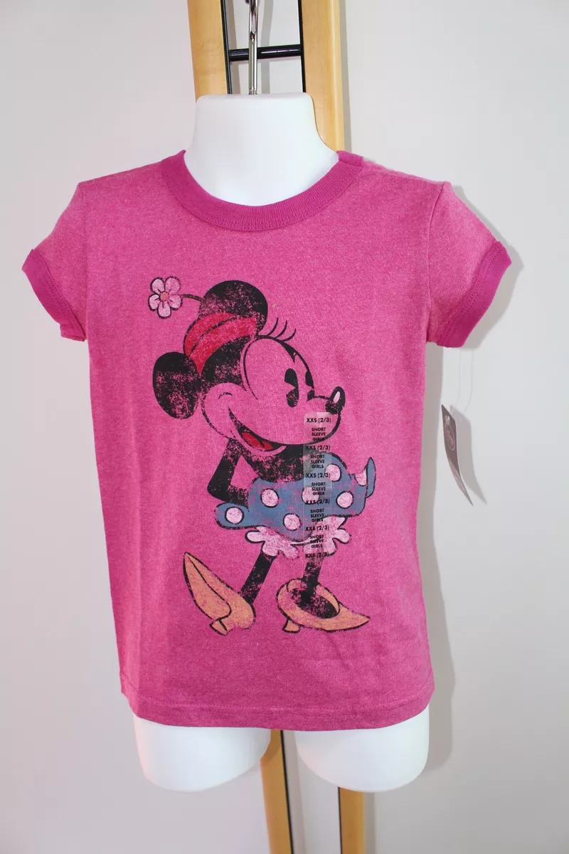 Disney Store Minnie Mouse Girl s Top Shirt Size XXS 2 3 Toddler