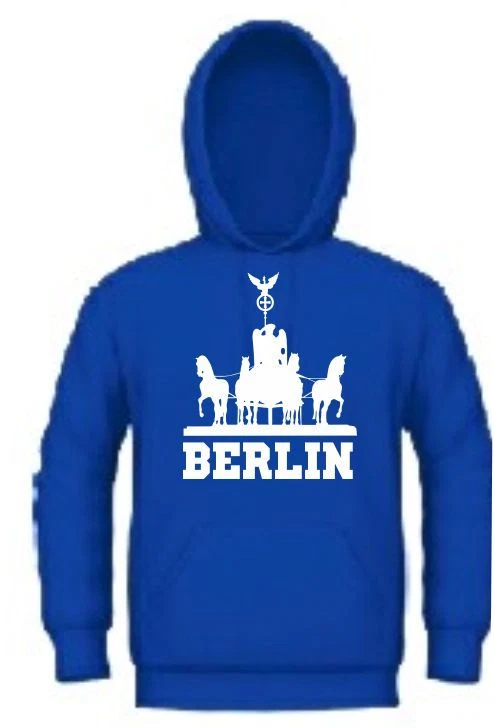 MARKENLOS Kapuzensweat Hoodie Ultras Berlin Tor Trikot Kapuzenpullover für Hertha Fans