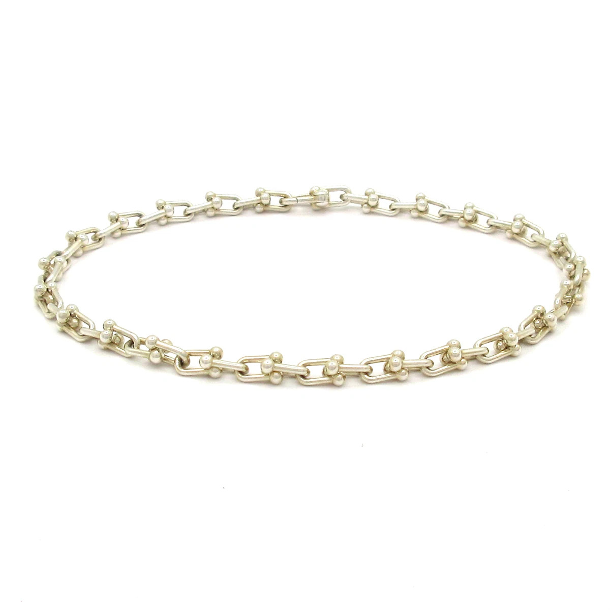 TIFFANY&Co. Hardware Micro Link Bracelet Silver Bracelet