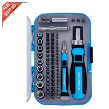 Durable 68-Piece Magnetic Ratchet Screwdriver Set - Perfect Gift Choice