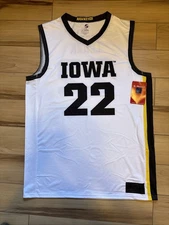 Caitlin Clark Prosphere White Iowa Hawkeyes Authentic Design Basketball Jersey L