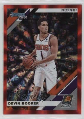 2019-20 Panini Donruss Press Proof Red Laser 1/99 Devin Booker #159 m9g