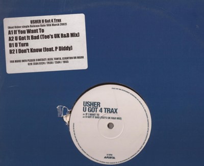 Usher - U Got 4 Trax (12'', EP, Promo)