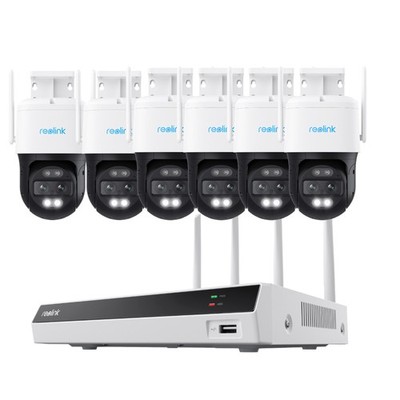 Reolink 4K 8MP WLAN Überwachungssystem Set WiFi 6 12CH 2TB HDD NVR Dual-Objektiv
