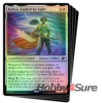 Foil Haliya, Guided By Light X4 M/NM Magic: The Gathering MTG Edge