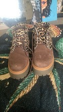 Timberlands Leopard Boots