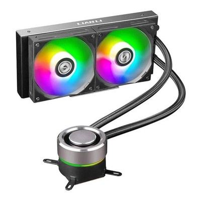 Lian-Li GALAHAD 240mm Hochleistungs RGB CPU Wasserkühler Schwarz Dual 120 Lüfter