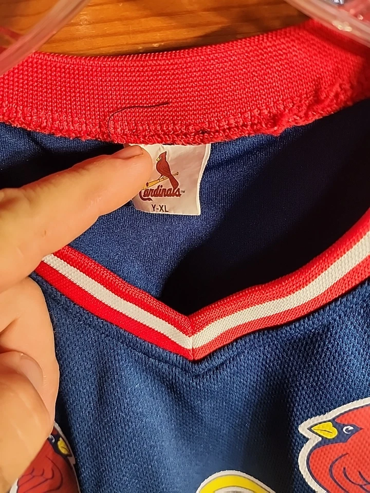 Camiseta deportiva de malla juvenil XL de los Cardenales de San Luis #4 Yadier Molina SGA Foto 3 de 4