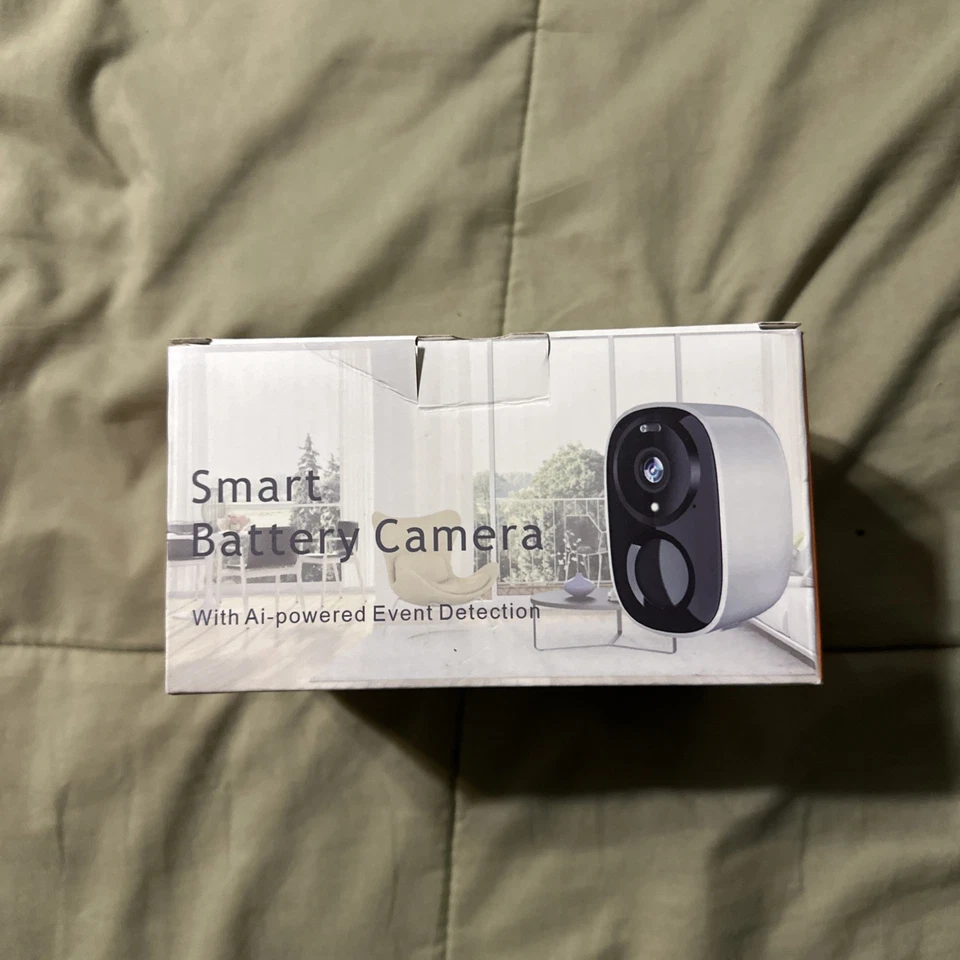 Smart battery camera with AI powered event detection solar panel included New - Image 2 of 3