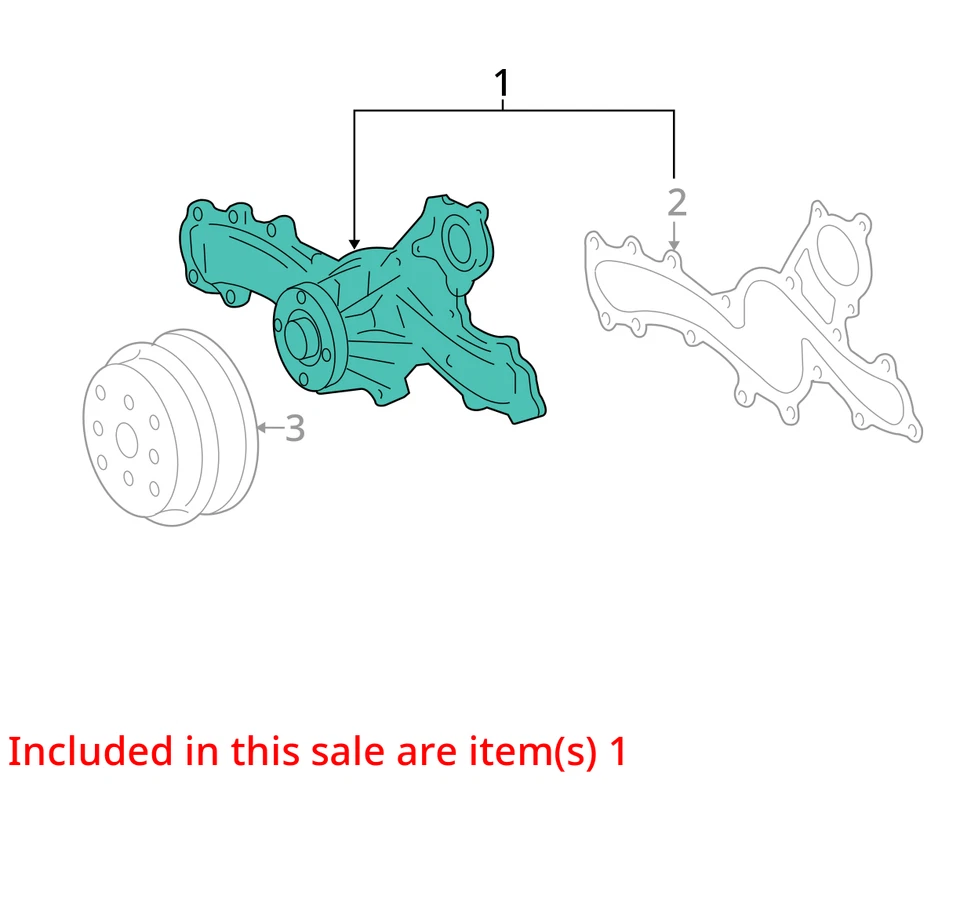 1610039436 BOMBA DE AGUA MOTOR ORIGINAL OEM LEXUS GS350 GS450h IS250/350 RC350 V6 Foto 2 de 3