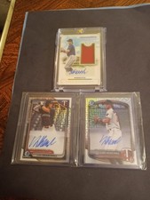 Luke Keaschall 3 Card Baseball Lot Autograph Cards. Sharp Condition. Look