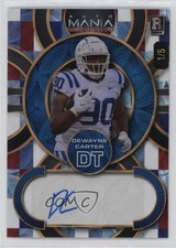 2024 Wild Card Mania American Football Circle 1/5 DeWayne Carter Auto 14lt