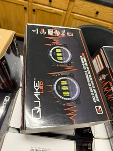 Quake LED QTE916 4" RGB HD Halo LED Fog Lights Jeep Wrangler JL Gladiator JT NEW