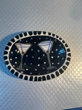 Lynn Morris Oval Olive Dish with 7 wax olive candles