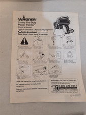 Wagner 2-Step Pro-Duty Power Painter Owner Operators Manual Only