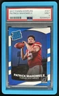 2017 Panini Donruss Patrick Mahomes II RC Rated #327 Chiefs PSA 9 Rookie