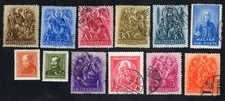 Hungary 1932-38 stamps Mi#485+590+549-62 used/MH CV=12$