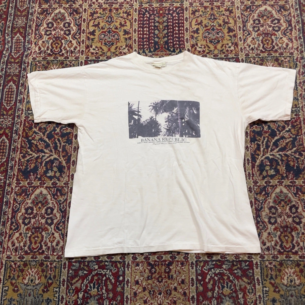 Preços baixos em Camiseta vintage Banana Republic em Camisetas