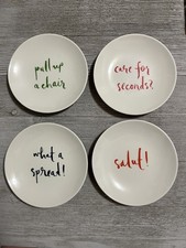 Kate Spade Melamine Plates Fun Chic 6  Set Of 4