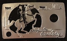 Arvin HOPALONG Cassidy radio NOS replacement "REARING" foil front