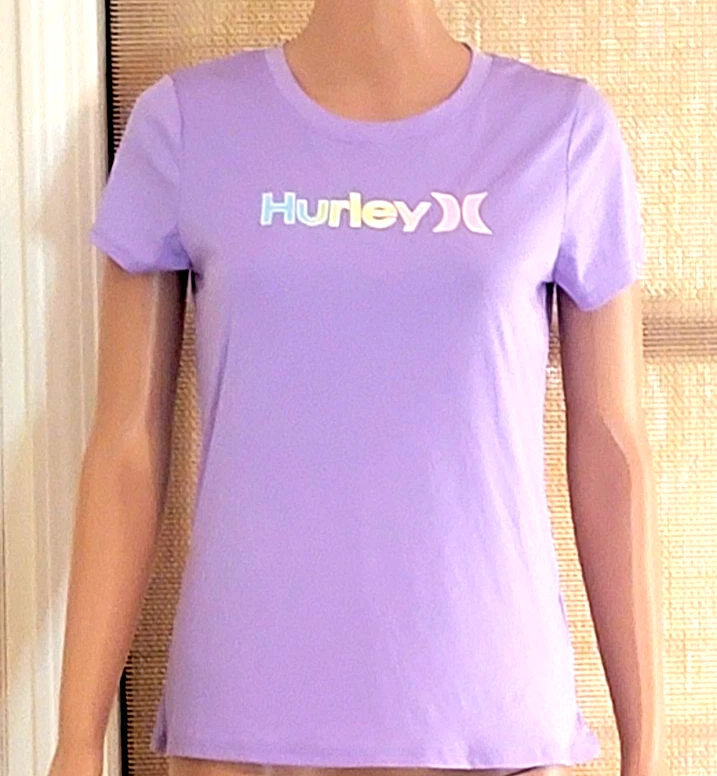 Новый без ценников Hurley 2шт рубашка комплект лавандовый и розовый - 1 короткий рукав 1 длинным рукавом размер 14/16 - Изображение 2 из 4