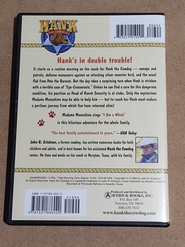 The Further Adventures of Hank The Cowdog #2 Read By John R. Erickson Audiobook - Picture 2 of 2