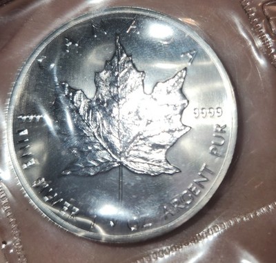1989 Canada 1 oz .999 Fine Silver Maple Leaf Uncirculated