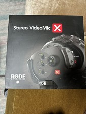 Rode Professional Microphone Stereo VideoMic X Wired XLR On-Camera  NEVER USED