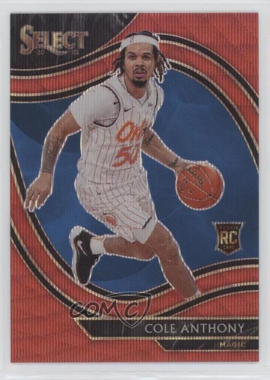 2020-21 Panini Select Courtside Red Wave Prizm Cole Anthony #286 2l4