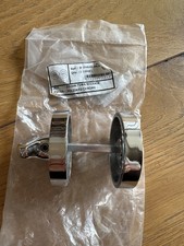 New Polished Chrome Turn Release 50mm Door Knob Lock Handle