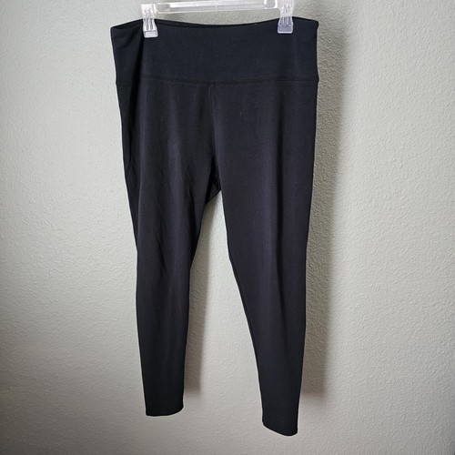 Soft Surroundings Must Have 2FR05 schwarze Basic Leggings Größe Large