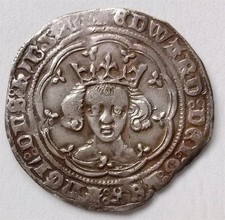 King Edward III Hammered Silver Medieval Groat Coin London 4.5g