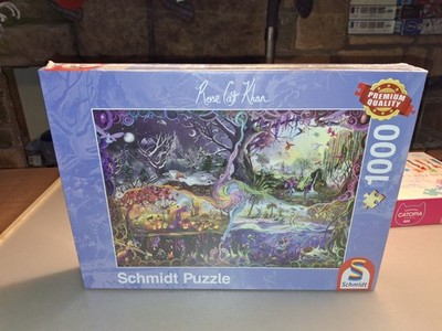 Schmidt Jigsaw Puzzle RARE Portal of the Four Realms by Rose Cat Khan 1000 pcs
