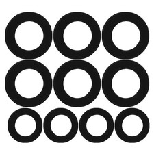 24pcs Water Pipe Gasket Rubber Hose Washer Rubber Solid Discs Washers Water