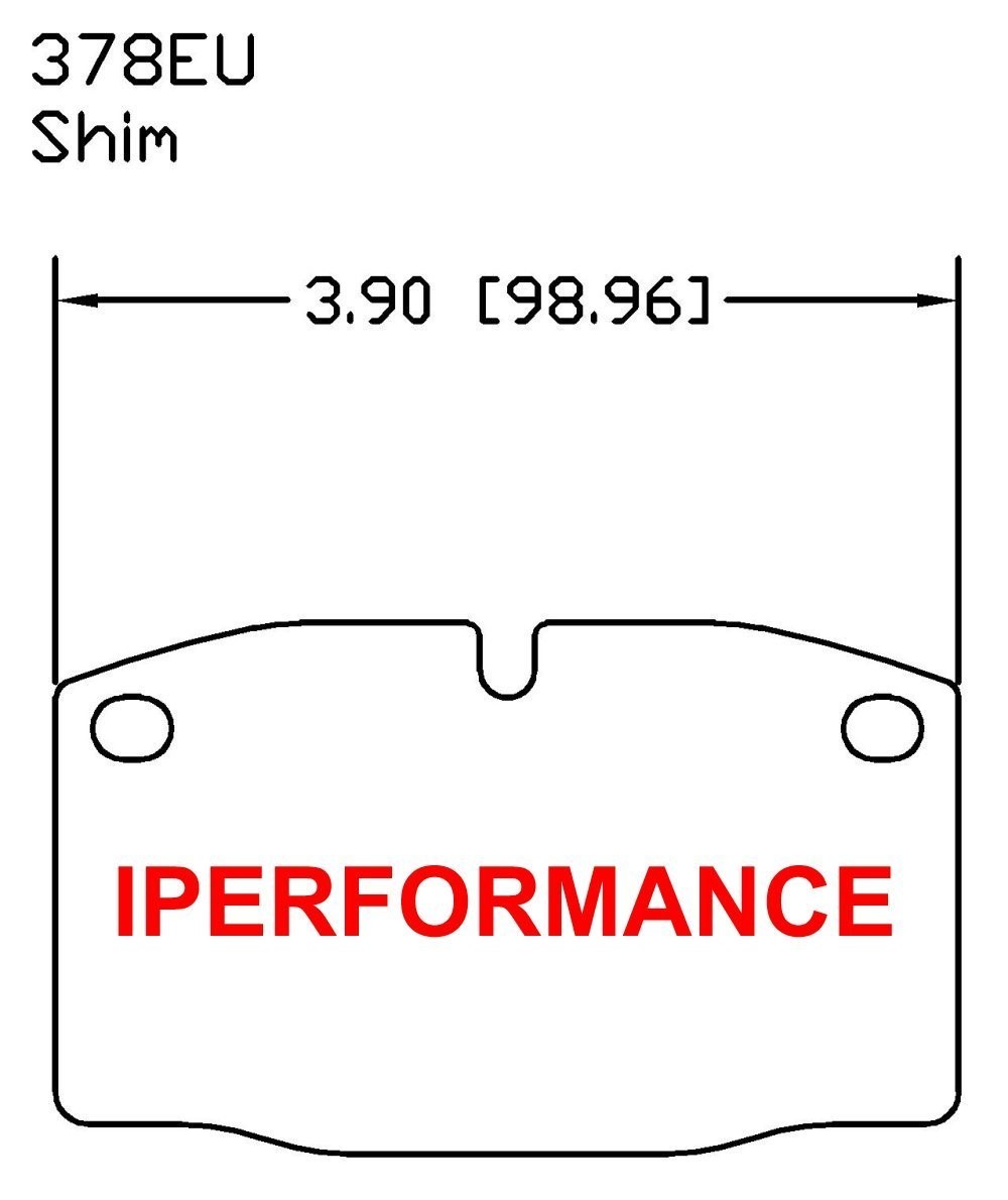 Titanium Brake Pad Shim Heat Shield Set for Lotus Elan 1989-1995; Front