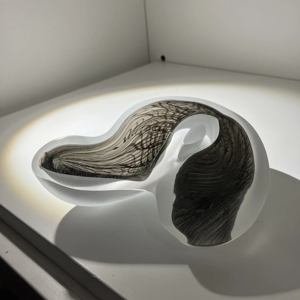 Melissa Nicholls Studio Art Glass Vase Cane Work Stourbridge UK - Image 3 of 4